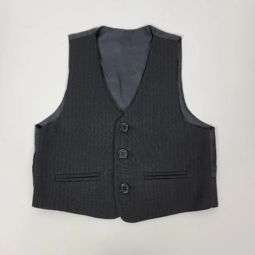 Tip Top Toddler Vest Black Boy Size‎ 2T